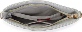 img 2 attached to Quilted Wristlet Lightweight Crossbody Shoulder Women's Handbags & Wallets