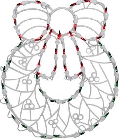 img 3 attached to 🎄 Northlight 18" Lighted Wreath Christmas Window Silhouette Decoration: Illuminate Your Holiday with Festive Charm