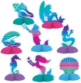 img 1 attached to 🧜 Enchanting Mermaid Mini Centerpieces: Captivating Holiday Display in Pink, Purple, and Blue