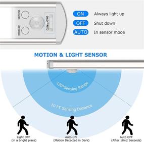 img 2 attached to 🔦 Enhanced LED Motion Sensor Cabinet Light: Wireless USB Rechargeable- 126 LED Kitchen Night Lights!"