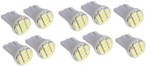 img 2 attached to 🚗 Cutequeen T10 White LED Car Lights Bulb 900Lumens for Car Boot Trunk, Map Light, Number Plate, License Light (3020 8smd 10pcs)