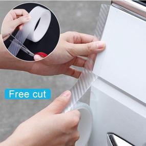 img 1 attached to 🚗 Car Door Edge Guards & Sill Protector - Automotive Anti-Collision Strip for Door Edges, Bumpers & Sills - Fits Most Cars (2-Inch x 33-Feet)