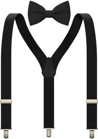 img 4 attached to 👶 Adorable Kids Suspenders Set with Bow Tie for Babies & Toddlers by Bow Tie House