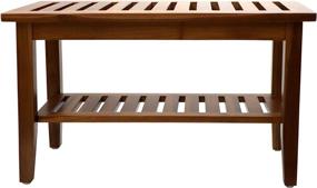 img 3 attached to 🪵 Teak Entryway Bench by Redmon Since 1883