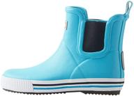 👞 reima ankles waterproof kids outdoor rubber rain boots, low cut boot logo