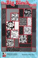 🧱 the big block quilt pattern for large and scenic prints, 53x71 finished size logo