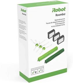 img 4 attached to 🤖 iRobot Authentic Replacement Parts - Roomba e, i, & j Series Replenishment Kit, Green (3 High-Efficiency Filters, 3 Edge-Sweeping Brushes, 1 Set Multi-Surface Rubber Brushes)