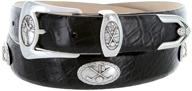 italian calfskin alligator men's belts - bc3109 designer accessories logo