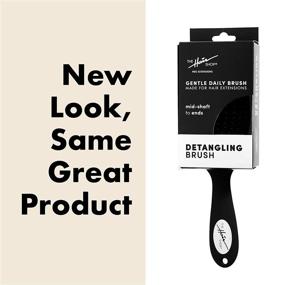 img 2 attached to The Hair Shop's Detangling Brush: 909 Ergonomic Detangler Brush for Dry or Wet Hair Extensions – Gentle Combing and Gliding for Natural and Curly Hair, Suitable for Men & Women