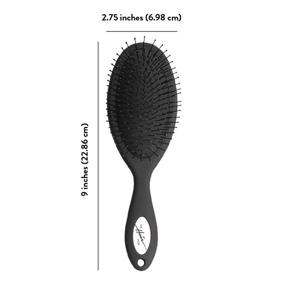 img 1 attached to The Hair Shop's Detangling Brush: 909 Ergonomic Detangler Brush for Dry or Wet Hair Extensions – Gentle Combing and Gliding for Natural and Curly Hair, Suitable for Men & Women