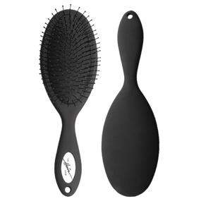 img 3 attached to The Hair Shop's Detangling Brush: 909 Ergonomic Detangler Brush for Dry or Wet Hair Extensions – Gentle Combing and Gliding for Natural and Curly Hair, Suitable for Men & Women