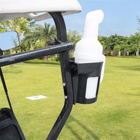 img 1 attached to 🏌️ Golf Cart Sand Bottle for Club Car EZGO Yamaha - Divots Filler Sand & Seed Bottle with Rattle Proof Holder - Universal