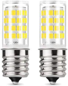 img 4 attached to 💡 Whirlpool E17 LED Microwave Oven Appliance Bulb (8206232A) - 2-Pack, 40W Equivalent Light Bulbs (Daylight White 6000K)