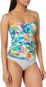 img 1 attached to 👙 Blanca Women's Bandeau Tankini Swimsuit - Stylish Women's Swimwear