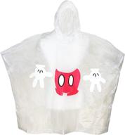 🌂 stay dry in style with disney kids' mickey mouse body clear rain poncho логотип