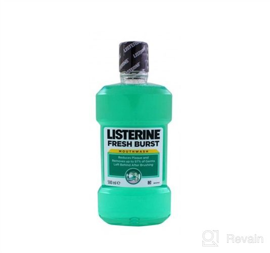 img 1 attached to 🌬️ Freshburst Listerine Antiseptic Mouthwash – Oral Care Formula Kills 99% of Bad Breath Germs & Combats Plaque & Gingivitis, ADA Accepted, Spearmint Flavor, 1 L review by Josh Moore