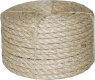 🪢 t.w evans cordage co. приковывающийся канат из сизаля - 3/8 дюйма на 100 футов - тановый - один набор логотип