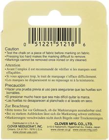 img 2 attached to CLOVER 432/Y Triangle Tailors Chalk: A Must-Have Yellow Marking Tool for Seamstresses