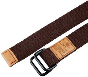 img 2 attached to 👖 Moonsix Canvas Military D-Ring Buckle Men's Belt Accessories