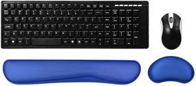 img 2 attached to Poualss Memory Foam Set Keyboard And Mouse Wrist Pad Rest