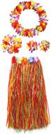 🌺 cismark elastic hawaiian dancer grass girls' clothing: vibrant and comfy wear for young performers logo