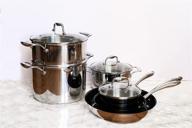 tuxton home concentrix cookware sets - 10-piece black set for effortless cooking logo