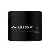 💇 hair craft co. pomade 4oz - semi-matte finish shine - original hold medium strength (gel) – men’s styling product, barber approved - water based/soluble - scented for the boss - ideal for straight, thick, and wavy hair logo