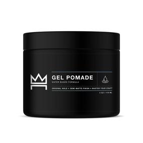 img 4 attached to 💇 Hair Craft Co. Pomade 4oz - Semi-Matte Finish Shine - Original Hold Medium Strength (Gel) – Men’s Styling Product, Barber Approved - Water Based/Soluble - Scented for the Boss - Ideal for Straight, Thick, and Wavy Hair