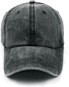 img 2 attached to 🧢 Glamorstar Classic Unisex Baseball Cap: Adjustable, Washed Dyed Cotton Ball Hat for All-Day Comfort and Style