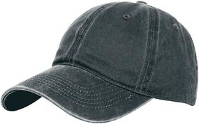 img 4 attached to 🧢 Glamorstar Classic Unisex Baseball Cap: Adjustable, Washed Dyed Cotton Ball Hat for All-Day Comfort and Style