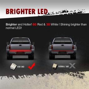 img 1 attached to Подсветка задней части грузовика Partsam 60" LED Tailgate Light Bar - Универсальная замена для пикапов, домов на колесах и внедорожников - красные/белые задние тормозные и указатель поворота