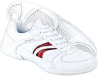 chassé flip iv cheerleading shoes: stylish white cheer sneakers for winning performances logo