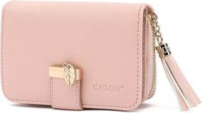 img 4 attached to 👛 CALIYO Women's RFID Blocking Wallets with Pendant - Stylish Handbags & Wallets