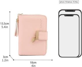 img 3 attached to 👛 CALIYO Women's RFID Blocking Wallets with Pendant - Stylish Handbags & Wallets