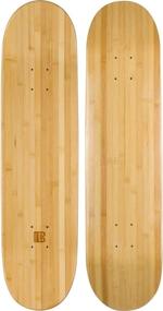 img 4 attached to 🎋 Pop, Strength, and Sustainability ǀ Bamboo Skateboards Blank Skateboard Deck