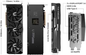 img 3 attached to 💥 ZOTAC GAMING GeForce RTX 2070 AMP Extreme: Высокопроизводительная видеокарта с 8 ГБ GDDR6, RGB-подсветкой, металлической обшивкой - ZT-T20700B-10P