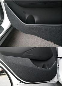 img 2 attached to Прочный чехол из фетра Convoy Premium от царапин для дверей Hyundai Tucson 2016-2018: идеальное решение для защиты