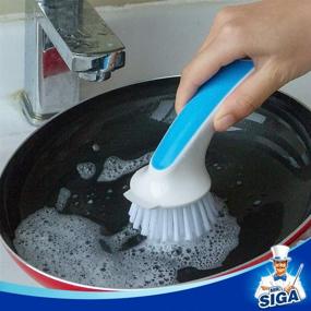 img 2 attached to 🧽 MR.SIGA Pot and Pan Cleaning Brush - 2 Pack