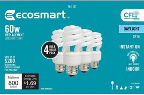 img 4 attached to 💡 Maximize Energy Efficiency with EcoSmart 14 Watt Daylight Compact Fluorescent Bulb