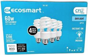 img 3 attached to 💡 Maximize Energy Efficiency with EcoSmart 14 Watt Daylight Compact Fluorescent Bulb