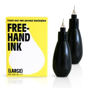 img 4 attached to 🖌️ Inkbox Freehand Ink Temp Tattoos - Lasts 2 Weeks | Ideal for Artists | Long-lasting Temporary Tattoo Drawing Kit