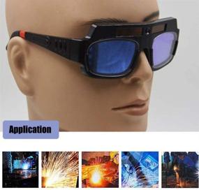 img 1 attached to 🔥 CVV Solar Auto Darkening Welding Goggles: Ultimate Eye Protection for Welders/DIYers, comes with Storage Case!