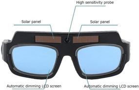 img 3 attached to 🔥 CVV Solar Auto Darkening Welding Goggles: Ultimate Eye Protection for Welders/DIYers, comes with Storage Case!