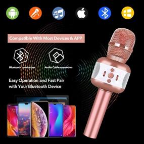 img 2 attached to Microphone Wireless Bluetooth Portable Handheld Kids' Electronics