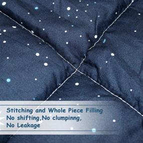 img 2 attached to ZHH Space Theme Comforter Set: Double-Sided Printing Bedding Queen Size – Perfect for Kid's Bedroom, Soft & Cozy Polyester Quilt with 2 Pillowcases