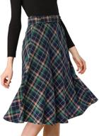 👗 vintage tartan belted skirts for women: allegra women's clothing logo