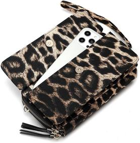 img 2 attached to Crossbody Wallet Blocking Shoulder Wristlet Women's Handbags & Wallets for Crossbody Bags