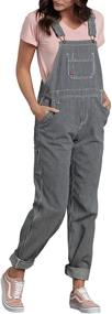 img 3 attached to Женский комбинезон из джинсы Dickies: 100% хлопок, Scuffgard, прочная конструкция из денима