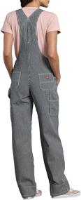 img 1 attached to Женский комбинезон из джинсы Dickies: 100% хлопок, Scuffgard, прочная конструкция из денима