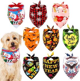 img 4 attached to Whaline Holidays Neckerchief Accessories Valentine